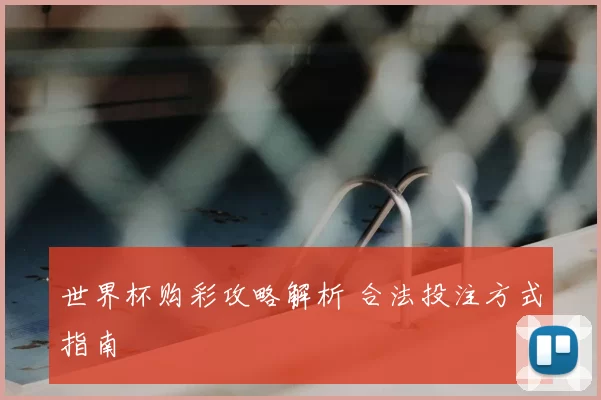 世界杯购彩攻略解析 合法投注方式指南