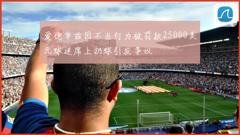 爱德华兹因不当行为被罚款25000美元球迷席上扔球引发争议